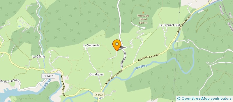 localisation de l'entreprise MADAME CHARLOTTE DEHOUCK  LA SALVETAT-SUR-AGOUT