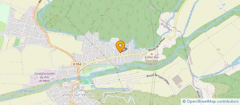 localisation de l'entreprise MADAME CHARLOTTE DELCAYRE  VINON-SUR-VERDON