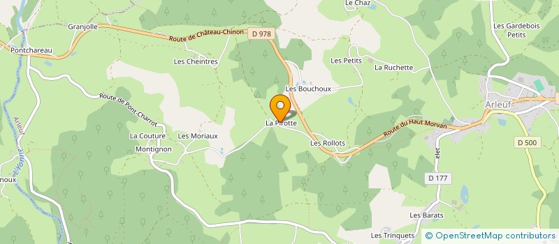 localisation de l'entreprise MADAME CHARLOTTE DELECHENAULT à ARLEUF