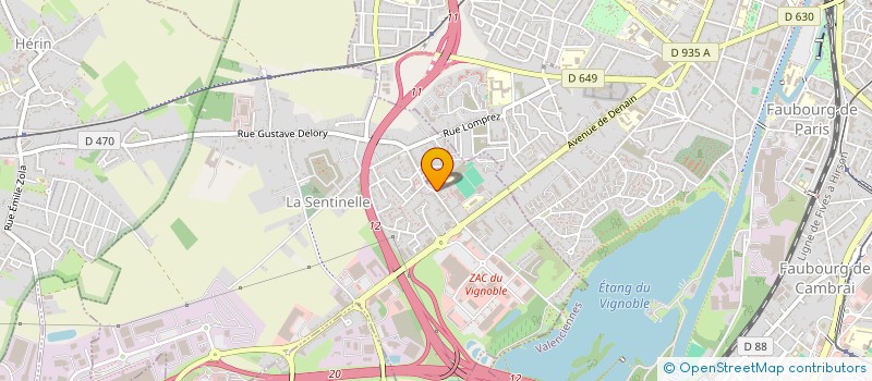 localisation de l'entreprise MADAME CHARLOTTE DELL ORFANO  ONNAING