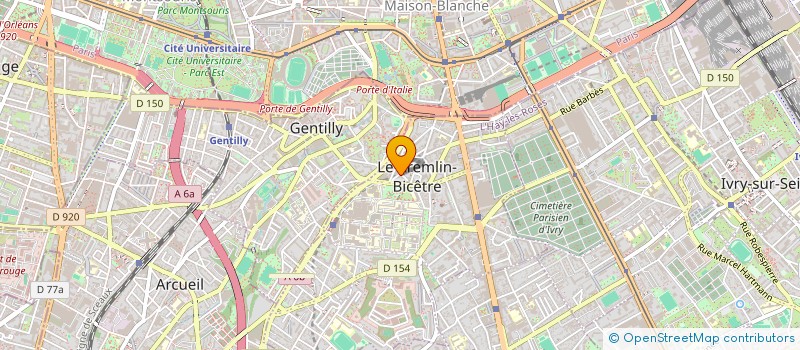 localisation de l'entreprise MADAME CHARLOTTE DERAMEZ  LE KREMLIN-BICETRE