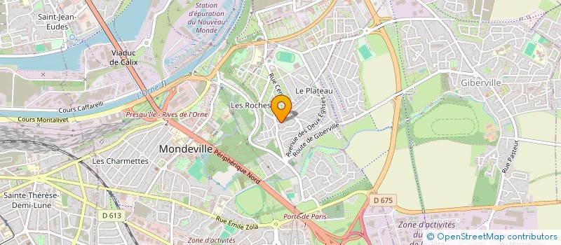 localisation de l'entreprise MADAME CHARLOTTE DESCLOS  MONDEVILLE