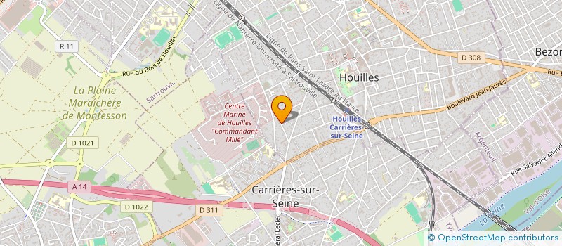 localisation de l'entreprise MADAME CHARLOTTE DEVINEAU  HOUILLES