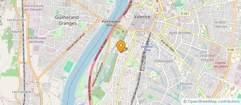 localisation de l'entreprise MADAME CHARLOTTE DOSSEUR  VALENCE