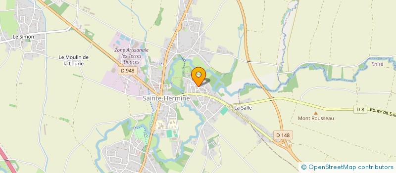 localisation de l'entreprise MADAME CHARLOTTE DUCLOS  SAINTE-HERMINE