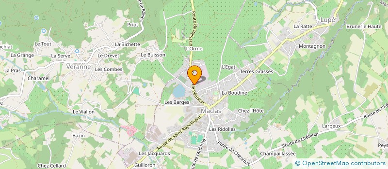 localisation de l'entreprise MADAME CHARLOTTE DUMAS  MACLAS