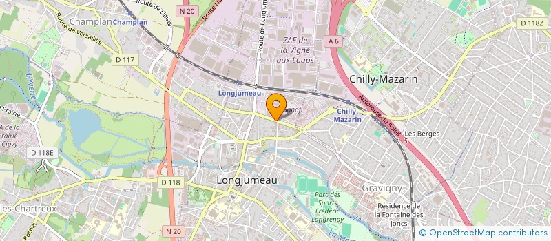 localisation de l'entreprise MADAME CHARLOTTE DUPONT à LONGJUMEAU