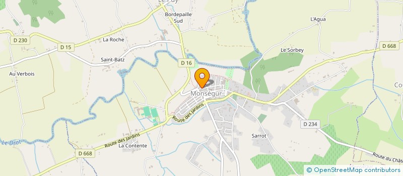 localisation de l'entreprise MADAME CHARLOTTE DUPRE  MONSEGUR