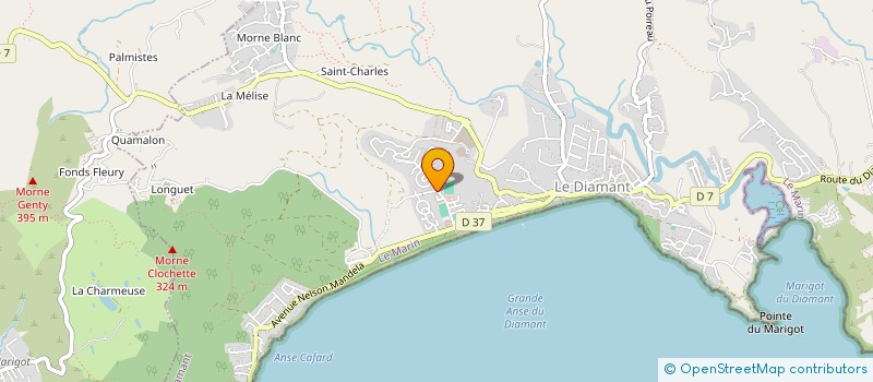 localisation de l'entreprise MADAME CHARLOTTE DUPUY  LE DIAMANT