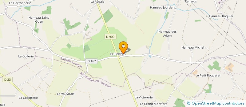 localisation de l'entreprise MADAME CHARLOTTE DUVAL  RAUVILLE-LA-BIGOT