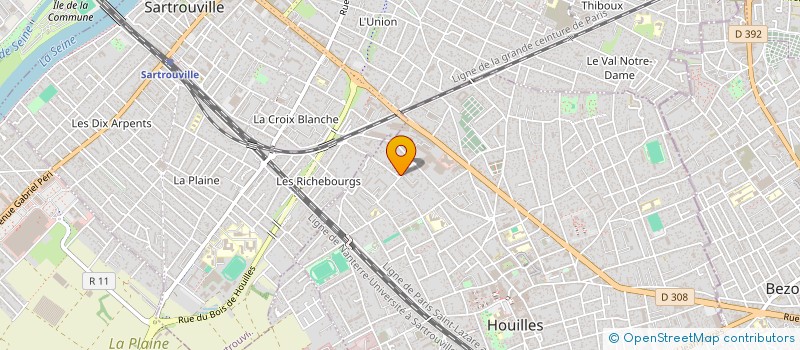 localisation de l'entreprise MADAME CHARLOTTE ELLENI  HOUILLES