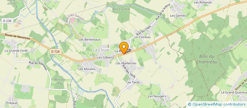 localisation de l'entreprise MADAME CHARLOTTE ESTELLE  LA CLISSE