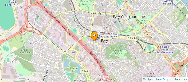 localisation de l'entreprise MADAME CHARLOTTE FAURE  EVRY-COURCOURONNES