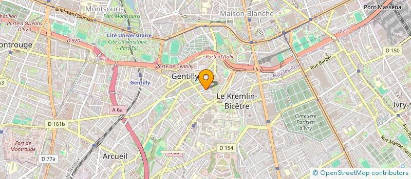 localisation de l'entreprise MADAME CHARLOTTE FERRE  GENTILLY