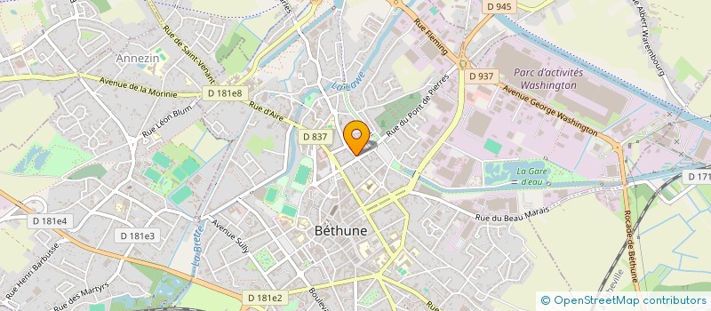 localisation de l'entreprise MADAME CHARLOTTE FEUTRIE à BETHUNE