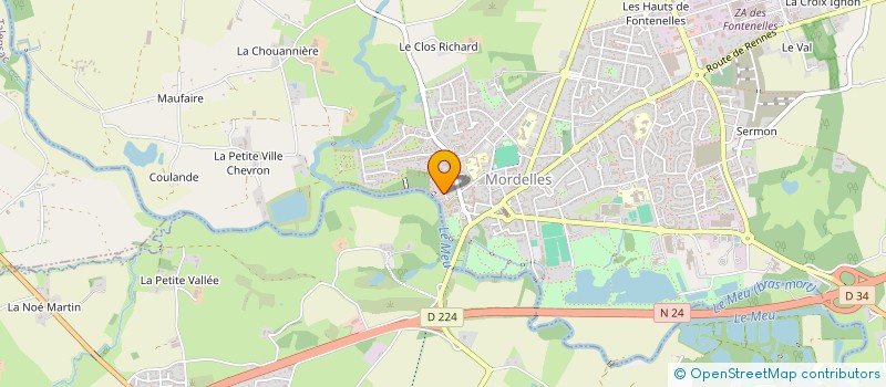localisation de l'entreprise MADAME CHARLOTTE FILLONNEAU à MORDELLES