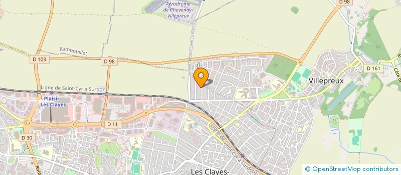 localisation de l'entreprise MADAME CHARLOTTE FLOQUET à LES CLAYES-SOUS-BOIS