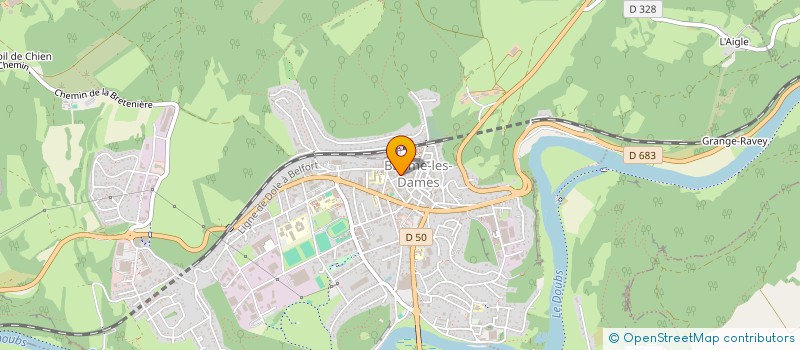 localisation de l'entreprise MADAME CHARLOTTE FOURNIER  BAUME-LES-DAMES