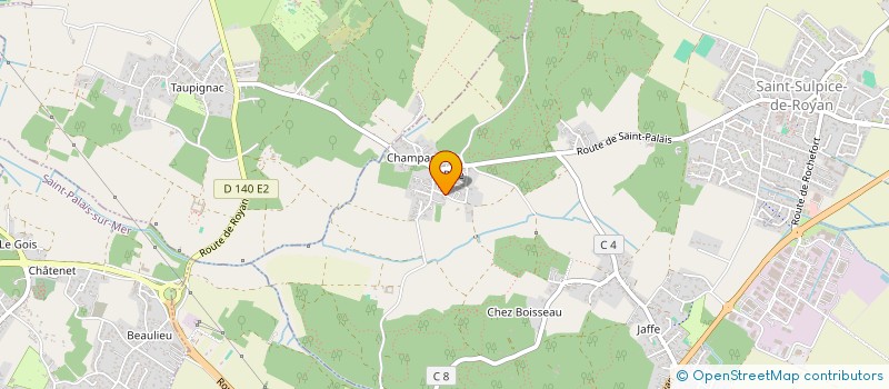 localisation de l'entreprise MADAME CHARLOTTE FRABOULET à SAINT-SULPICE-DE-ROYAN