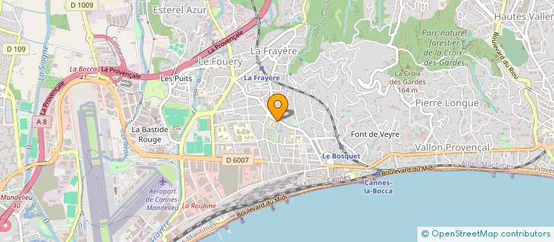 localisation de l'entreprise MADAME CHARLOTTE FRANCOIS à CANNES