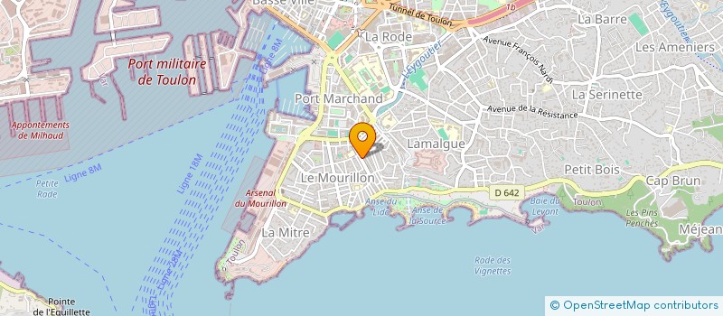 localisation de l'entreprise MADAME CHARLOTTE FRESLON  TOULON