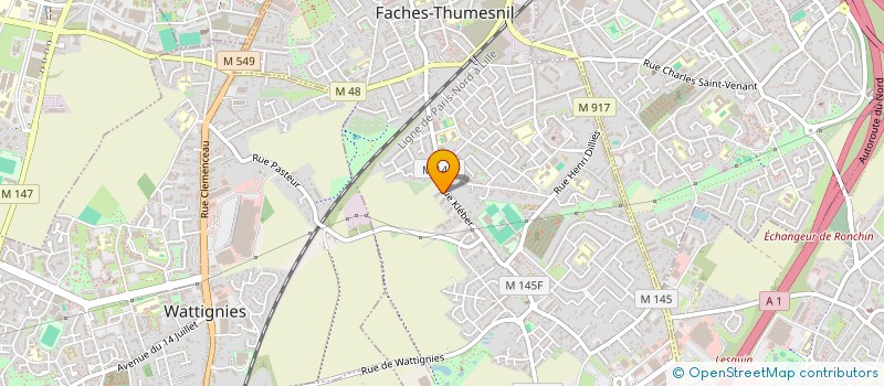 localisation de l'entreprise MADAME CHARLOTTE FREVILLE  FACHES-THUMESNIL