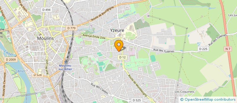 localisation de l'entreprise MADAME CHARLOTTE GAGET à YZEURE