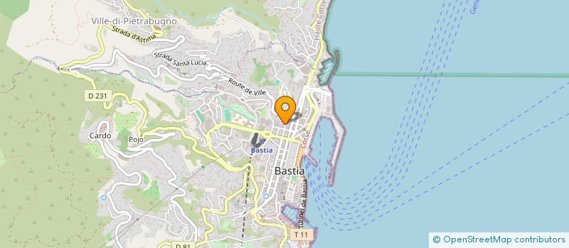 localisation de l'entreprise MADAME CHARLOTTE GAGNE à BASTIA