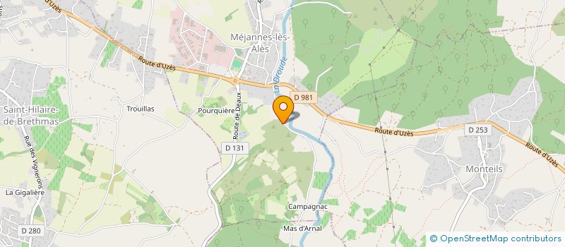 localisation de l'entreprise MADAME CHARLOTTE GAILLARD  MEJANNES-LES-ALES