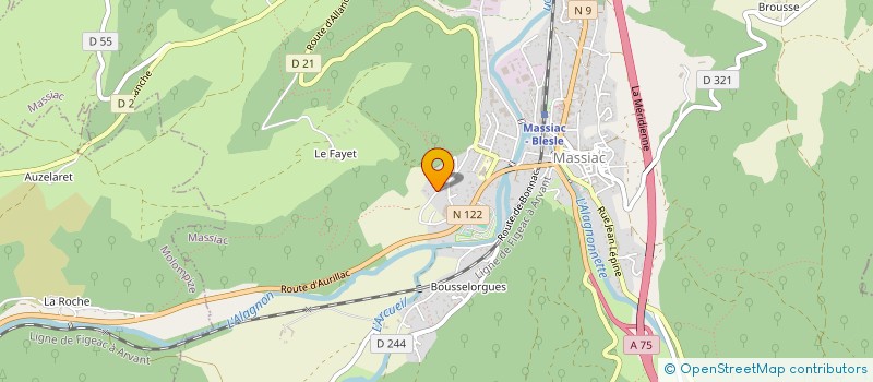 localisation de l'entreprise MADAME CHARLOTTE GAMBERA à MASSIAC