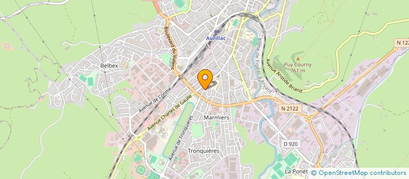localisation de l'entreprise MADAME CHARLOTTE GANDARA ESPINOSA à AURILLAC