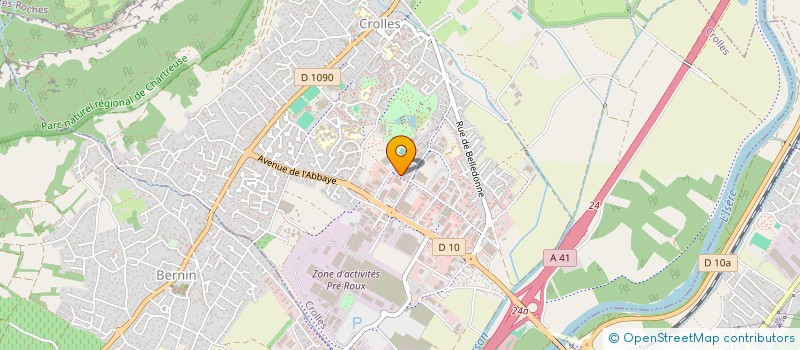 localisation de l'entreprise MADAME CHARLOTTE GANDY  CROLLES