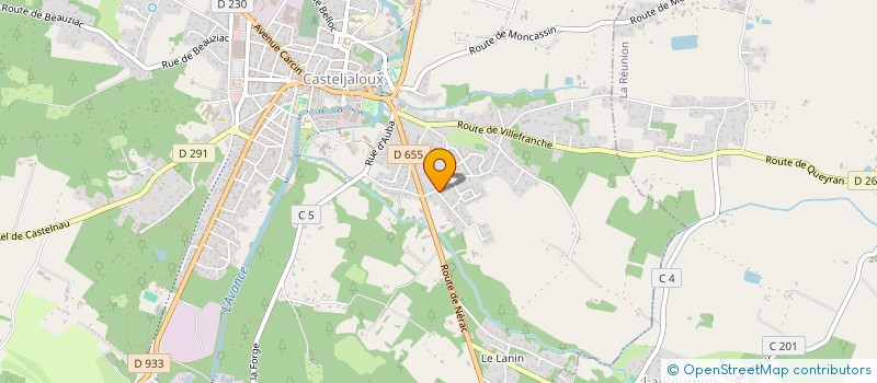 localisation de l'entreprise MADAME CHARLOTTE GARNIER  CASTELJALOUX