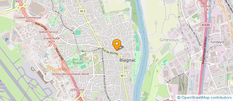 localisation de l'entreprise MADAME CHARLOTTE GASC  BLAGNAC