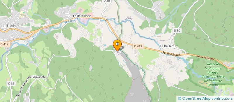 localisation de l'entreprise MADAME CHARLOTTE GENEVAUX  LE THOLY