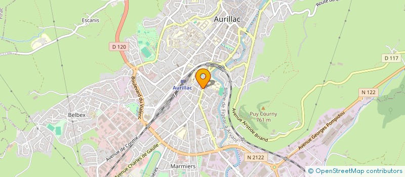 localisation de l'entreprise MADAME CHARLOTTE GENRIES à AURILLAC