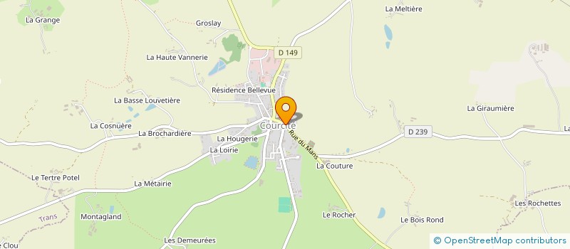 localisation de l'entreprise MADAME CHARLOTTE GILBERT  COURCITE