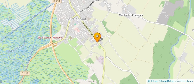 localisation de l'entreprise MADAME CHARLOTTE GIRAUDEAU  SAINT-AGNANT