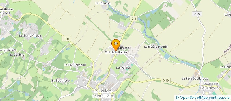 localisation de l'entreprise MADAME CHARLOTTE GODET à LA CAILLERE-SAINT-HILAIRE