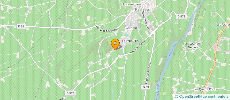 localisation de l'entreprise MADAME CHARLOTTE GODFROID  RASTEAU