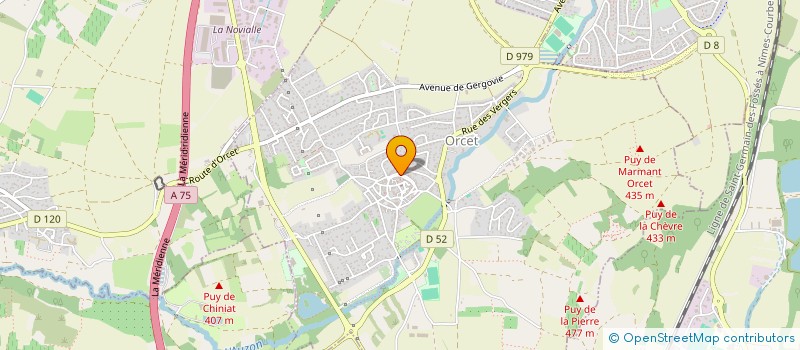 localisation de l'entreprise MADAME CHARLOTTE GOOSSENS  ORCET