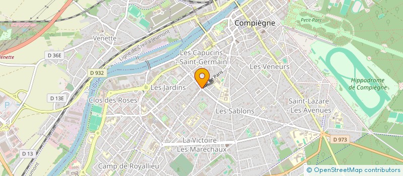 localisation de l'entreprise MADAME CHARLOTTE GOULLIEUX  COMPIEGNE