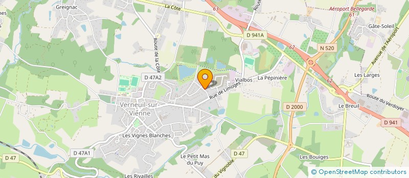 localisation de l'entreprise MADAME CHARLOTTE GOURDY  VERNEUIL-SUR-VIENNE