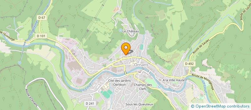 localisation de l'entreprise MADAME CHARLOTTE GRESSET  ORNANS