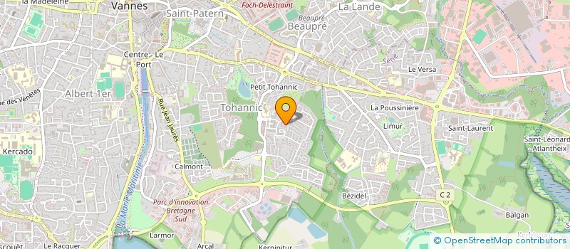 localisation de l'entreprise MADAME CHARLOTTE GUERIN à VANNES