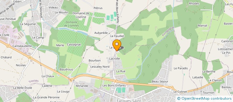 localisation de l'entreprise MADAME CHARLOTTE GUILLOT  FARGUES-SAINT-HILAIRE