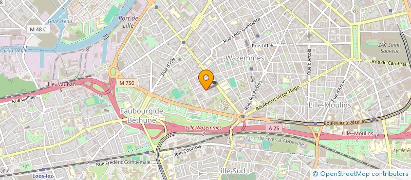 localisation de l'entreprise MADAME CHARLOTTE GUINET à LILLE