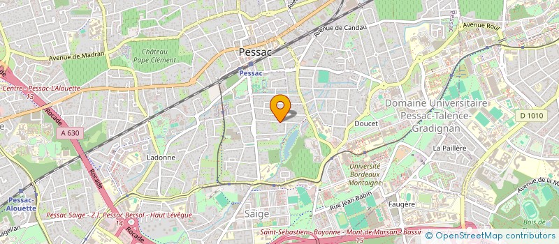 localisation de l'entreprise MADAME CHARLOTTE GUINNEBAULT à PESSAC