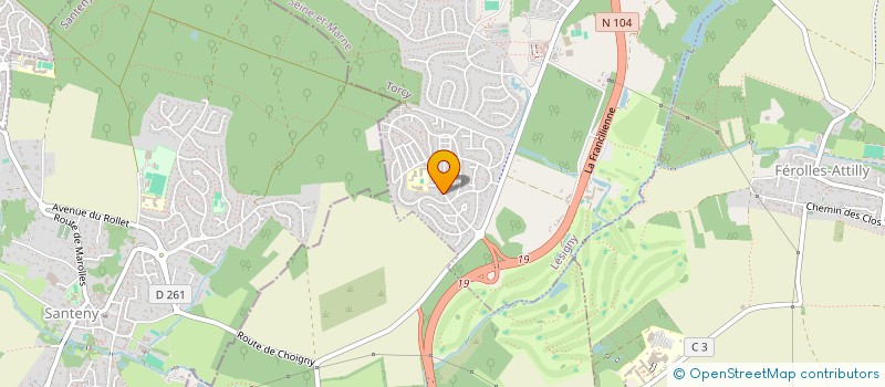 localisation de l'entreprise MADAME CHARLOTTE HAGNEREL  LESIGNY