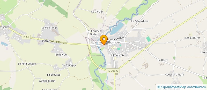 localisation de l'entreprise MADAME CHARLOTTE HAREL  LA TRINITE-PORHOET